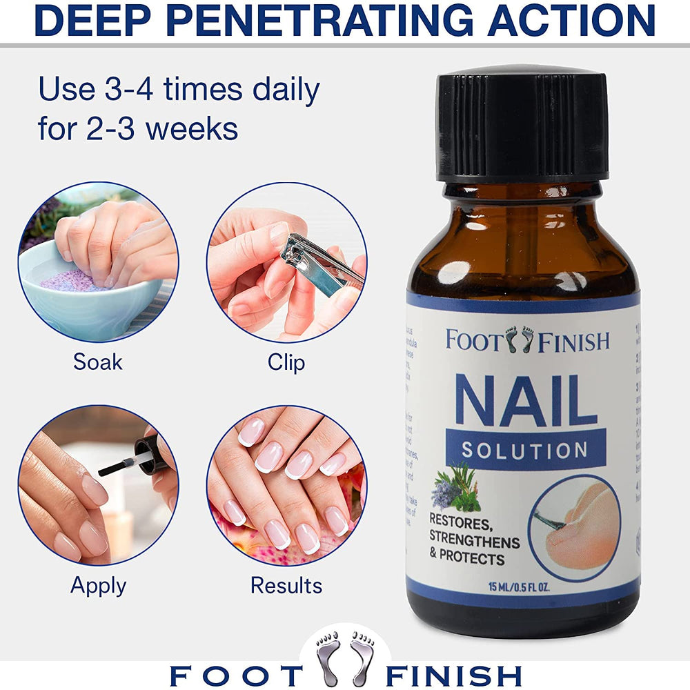 Foot Finish Nail Strengthener - Nail Tea Tree Oil for Toenail - Toenail for Discolored Nails to Restore & Protect