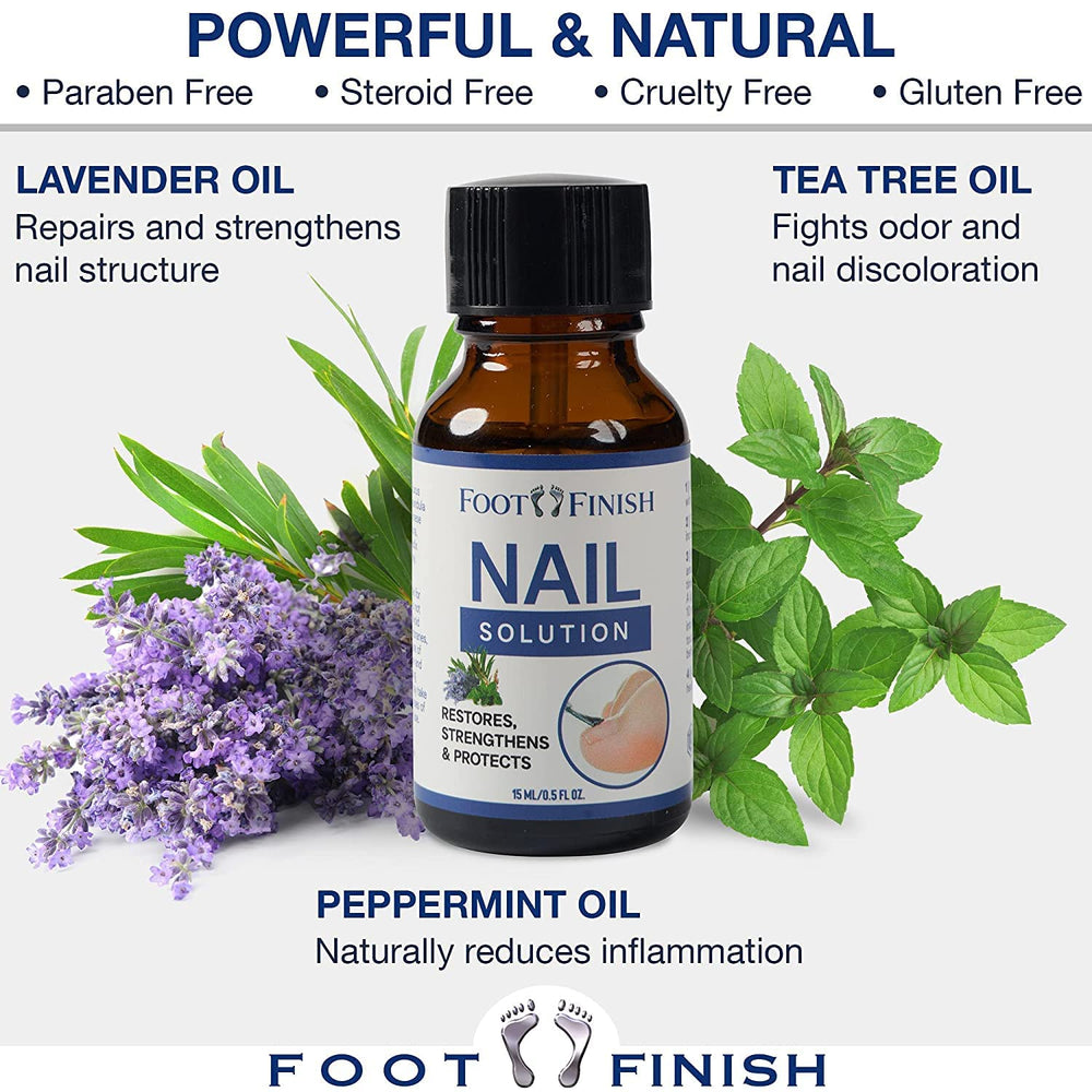 Foot Finish Nail Strengthener - Nail Tea Tree Oil for Toenail - Toenail for Discolored Nails to Restore & Protect