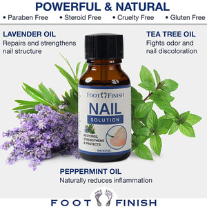 Foot Finish Nail Strengthener - Nail Tea Tree Oil for Toenail - Toenail for Discolored Nails to Restore & Protect