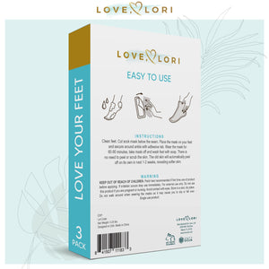 LOVE, LORI Foot Peeling Mask (3 Pack) - Baby Feet Foot Peel Mask - Foot Mask for Dry Cracked Feet - Foot Mask Socks for Rough Cracked Heels & Callus - Self Care Gifts for Women & Men - Spa Gifts