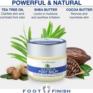 LOVE, LORI Tea Tree Balm - Heel Balm for Dry Cracked Feet & Heels (3.5oz) - Foot Balm for Athletes Foot Treatment - Foot Repair Cream - Healthy Feet